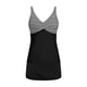 thumbnail image 5 of Trajes de Baño Tankini de Mujer sin Mangas Impresión Push-Up Acolchado V-Cuello Nudo Delantero de Dos Piezas con Falda Inferior, 5 of 6