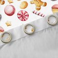 thumbnail image 4 of Homewish Macaron Candy Cane Black Out Curtains,Sweet Christmas Dessert Curtains Pack of 2 (42x63 Each),Cute Cartoon Gingerbread Man Bedroom Curtains For Boys Girls,Microfiber Bedroom Decor, 4 of 6