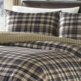 thumbnail image 2 of Eddie Bauer Plaid Cotton Plain Weave Comforter Sets, Full/Queen, Brown, 2 of 4