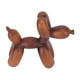 thumbnail image 1 of Adorno de animal con globo de escritorio, escultura de perro con globo, globo de escritorio de imitación, decoración para perro, globo de grano de madera, estatua de perro, experiencia incomparable, 1 of 9