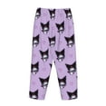thumbnail image 5 of Kuromi Women's Pajama Pants Ultra Soft Comfy Sleep Lounge Pants Cartoon Print Lightweight Casual Bottoms Loungewear, 5 of 8