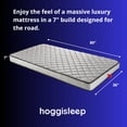 thumbnail image 6 of hoggisleep 7 Inch Semi Truck Mattress - 36x80, Quality Foam Mattress, Narrow Twin Size, Medium Firm Feel, DOT Compliant Non Woven, Certified Only Safe Foams, Easy Bed in a Box Mattress Made in USA, 6 of 11