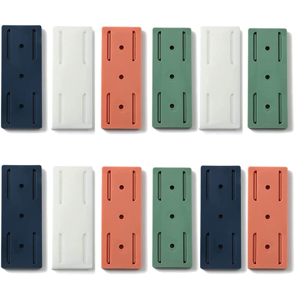 12Pack Self Adhesive Power Strip Holder, Plugin Socket Fixer Bracket