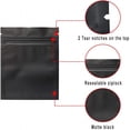 thumbnail image 6 of CCOCC 2026 New 100-Pack Odor-Resistant Bags - 3 X 4 Inch Resealable Mylar Bags Foil Bags Flat Bags Matte Black for Food Storage,Herbs,Spices,Small Items,Travel,Organization,Packaging, 6 of 6