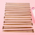 Axio 36pcs Bamboo Knitting Needles Set Carbonized Singleended Crochet