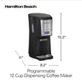 thumbnail image 2 of Hamilton Beach brewstation 47380 dispensador de 10 tazas cafetera, Negro, 12 tazas, 1 Hamilton Beach NA, 2 of 5