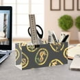 thumbnail image 4 of Dollar Sign Acrylic Pencil Pen Holder Cup 4 Compartments Desktop Organiser 7.87"x2.78"x3.54", 4 of 7
