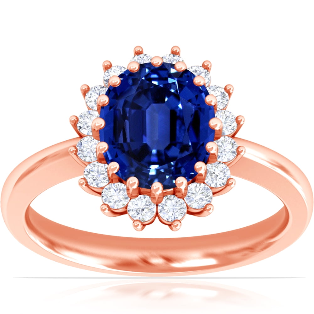 GemsNY September Birthstone Classic Princess Diana Replica Oval