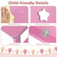 thumbnail image 5 of Resenkos Kids Desk and Chair Set with Hutch and Bulletin Board for 3+ Kids-Pink, Small Folding Table for Arts & Crafts, Snack Time, Homeschooling, Homework, 5 of 8