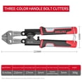 thumbnail image 4 of Wire Breaker Scissors Steel Bar Cutting Pliers Multi-functional Labor-saving Wire Shears Vigorously Cutting Wire Pliers, 4 of 6