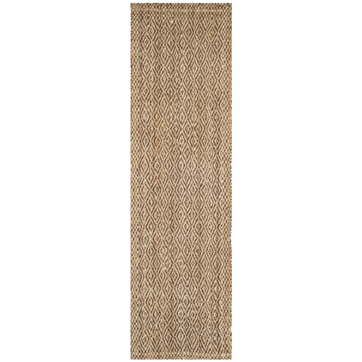 SAFAVIEH Natural Fiber Doreen Geometric Jute Area Rug, Natural/Brown, 4' x 6'