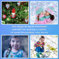 thumbnail image 5 of 50 pieces Mini Snowflake crafts Small resin Snowflake Snow shaped craft decoration DIY Craft 3 sizes, 5 of 5
