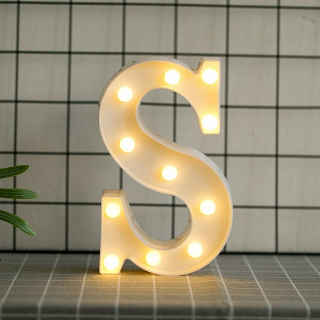 LED Marquee Letter Lights Sign, Light Up Alphabet Letter for Home Party Wedding Decoration(S)