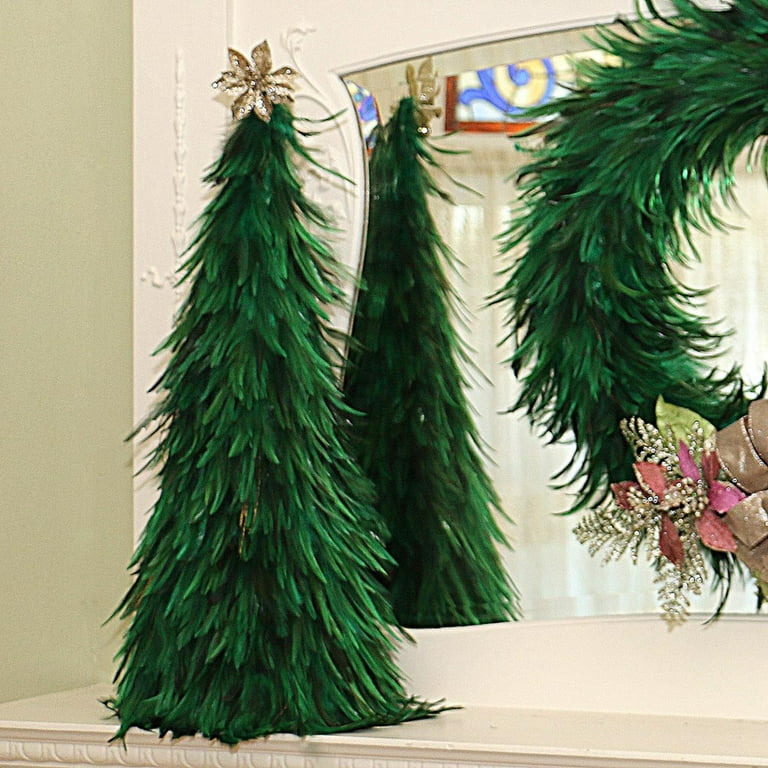 Natural Schlappen Feather Tree 24 Inches  Christmas Tree Online –   by Zucker Feather Products, Inc.