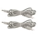 thumbnail image 2 of Cable de electrodo gris, 2 piezas, 4,9 pies, tipo pin, cable de cables tipo pin, conector de pin, cable TENS, materiales de la mejor calidad, 2 of 14