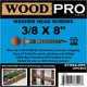thumbnail image 3 of WoodPro Fasteners ST38X8-25PC Tornillos para madera exterior con cabeza de arandela redonda de 3/8 pulgadas por 8 pulgadas de largo, paquete de 25 unidades, color dorado, 3 of 3