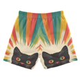 thumbnail image 7 of FORMRS Boys Swim Trunks Quick Dry Mesh Liner Boardshorts Sizes XS-XL, Colorful Black Cat, 7 of 7