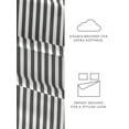 thumbnail image 6 of Comfort Canopy - 4 Piece Gray Ribbon Striped Microfiber Bed Sheets for King Size Bedding, 6 of 11