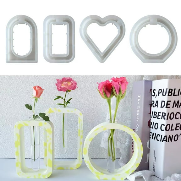 JDH silicone Resin Vase Mold DIY Vase Ornament DIY Hydroponic Planter Crystal Dropper Silicone Mold , Epoxy Resin Casting, Home Decor & Gift Crafts