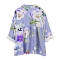 thumbnail image 6 of Jxximdong Tshirts for Women Women's Floral Butterfly Print Natural Autumn Fragrant Fabric Shirt Purple Summer Tops XL, 6 of 9