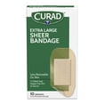 thumbnail image 3 of Curad 10 Pack XL Sheer Adhesive Bandages for First Aid Kit Healing Breathable Comfort that Blends in, 3 of 4