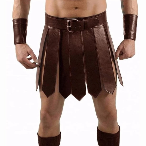 Vestido romano Medieval renacentista para hombres adultos, disfraces de Cosplay de gladiador Guerrero, caballero, fiesta de Carnaval de Halloween, Saias