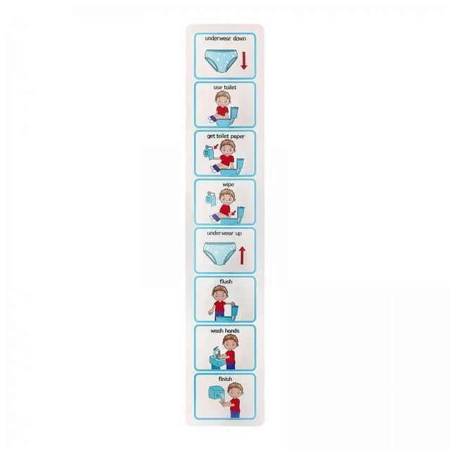 Horario visual,Tabla para ir al baño Horario visual para ir al baño para niños,Horario visual para tabla de rutinas de baño para niños,Gráfico de bolsillo para el para