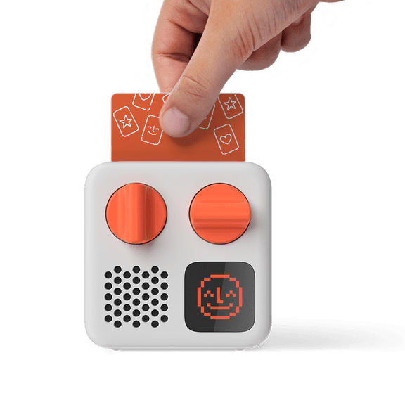 Yoto Mini (2024 Edition) Make Your Own Card – Kids Screen-Free Bluetooth Audio Player, All-in-1 Travel Device Plays Stories Music Podcast Radio Ok-to-Wake Clock, Use as Speaker or with Headphones