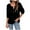 Black-A, variant on Women's Waffle Knits Shirt Solid Color Button Down V-Neck Long Sleeve Pullover Blouse Fall Winter Fashion Casual Sweaters Tops