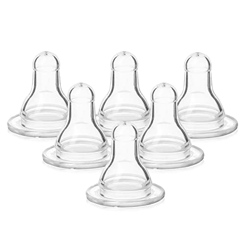 Tetinas de Silicona sin BPA de Flujo Rápido Evenflo Feeding, 8 meses+, Paquete de 6