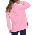 thumbnail image 4 of Perfectbot Womens Oversized Sweatshirts Ribbed Quarter Zip Casual Tops Comfy Fall Winter Clothes, 4 of 8