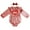 Red Heart, variant on Zukuco Baby Girl 1st First Birthday Clothes Set Plain Velvet Long Sleeve Bodysuits Romper Tops Spring Summer Outfits
