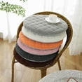 thumbnail image 3 of Round corduroy velvet chair cushion with zipper, chair cushion, non-slip, removable, washable, seat cushion, garden chair for dining room chairs, stools, office chairs, 3 of 7