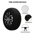 thumbnail image 2 of Naloa Retro Steampunk Vehicle1 PVC Leather Spare Tire Wheel Cover for Car Truck SUV Camper Trailer Universal Fit many size17 inch, 2 of 6