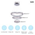 thumbnail image 3 of FRIXCHUR Modern Crystal Chandelier, Contemporary 3 Rings Heart-Shaped Led Ceiling Lights Fixtures Adjustabl Stainless Steel Hanging Pendant Lighting for Living Room Bedroom Restaurant, 3 of 6