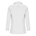 thumbnail image 3 of Fesfesfes Blazer Coat for Women Pocket Coat Jacket Solid Long Sleeve Outerwear Tops Sale Items, 3 of 6
