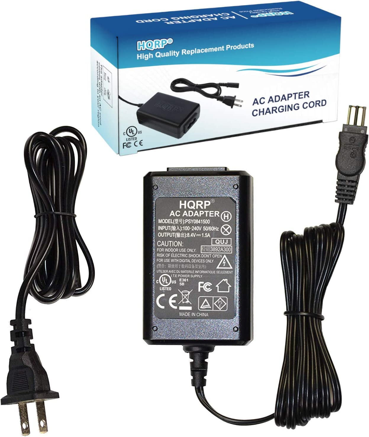 8.4V AC Adapter Charger Compatible With Sony AC-L10A L10C L10 L15 L100 HandyCam CCD-TRV118 - Walmart.com