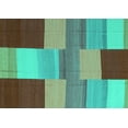 thumbnail image 1 of Ahgly Company Indoor Rectangle Abstract Turquoise Blue Contemporary Area Rugs, 8' x 12', 1 of 4