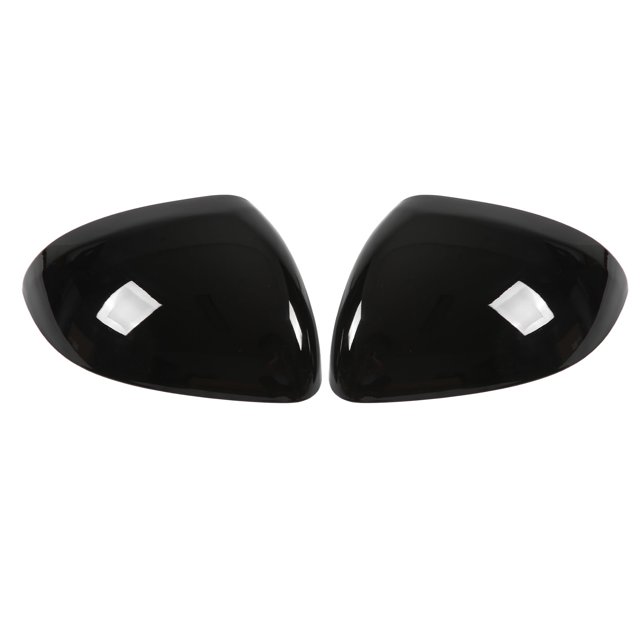 Wing Mirror Housing, Left Right Exterior Protector Rear View Mirror Anti Fading ABS Plastic For Car Glossy Black