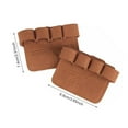 thumbnail image 3 of Toystoory Cuero antideslizante levantamiento de pesas guantes de mano entrenamiento Pull Up antideslizante culturismo agarre almohadillas mujeres Ropa Deportiva, Zapatos Marrón, 3 of 6