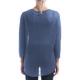 thumbnail image 6 of DPOIS Women's Casual Long Sleeve Mesh Blouse Performance Shirts Top, 6 of 6