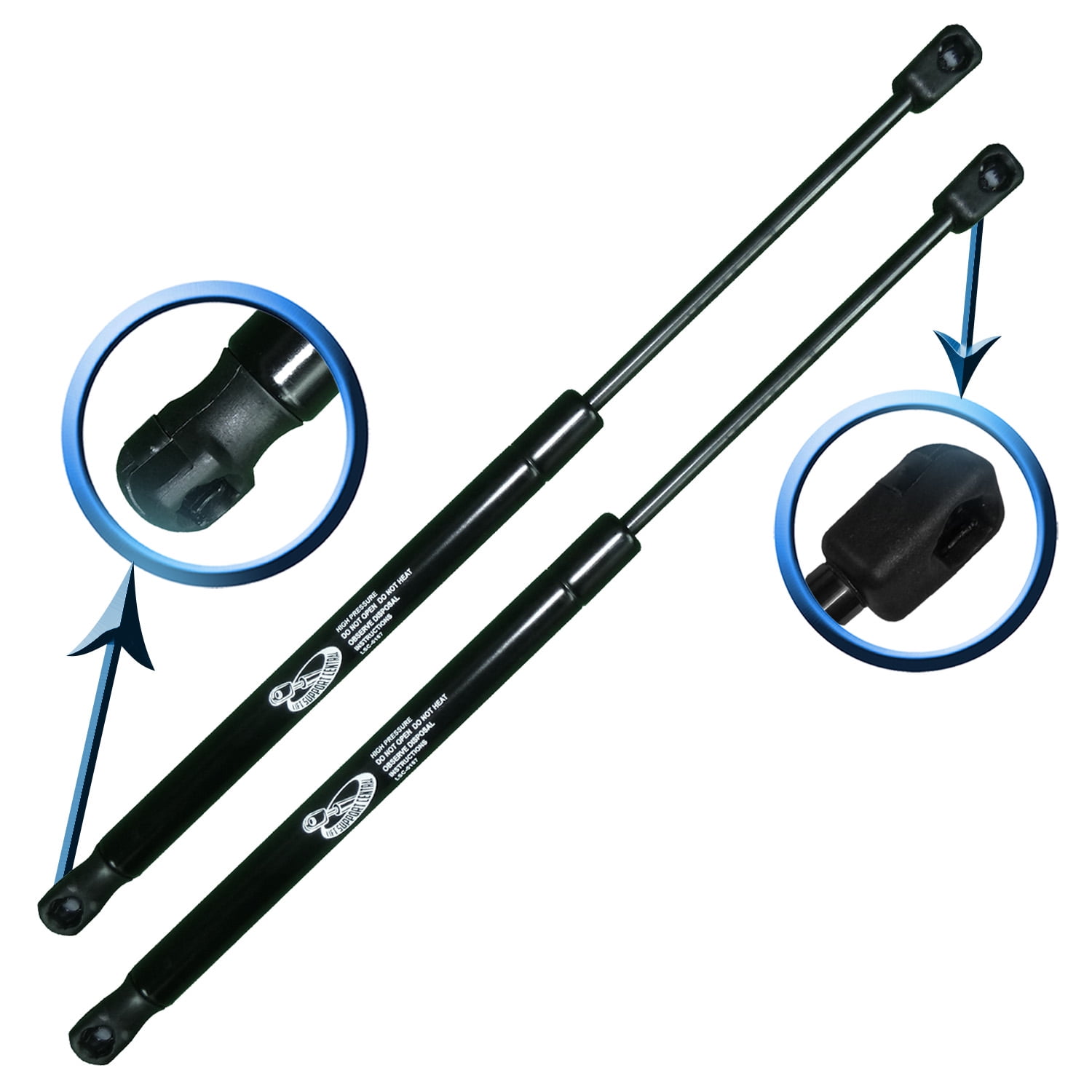 Two Rear Hatch Liftgate Gas Charged Lift Supports for 20032011 Honda