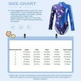 thumbnail image 7 of iiniim Kids Girls Gymnastics Leotard Sparkly Long Sleeve Athletic Dance Ballet Unitard Clothes Activewear A Blue 10, 7 of 7