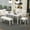1: Beige + White Washed, variant on Harper & Bright Designs Extendable Wood Dining Table Set with Bench, 6 Pieces Kitchen Table Set with Removable Leaf and 4 Upholstered Dining Chairs, Beige, Espresso