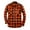1_Orange, variant on Blczomt Long Sleeve Big and Tall Shirts for Men Flannel Green Button down Shirt Plaid Pocket Men Fashion