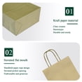 thumbnail image 3 of IN-JOOYAA Gift Bags Mini Small Kraft Paper Gift Bags with Handles 12 Pcs (Gold, 4.7 x 2.4 x 6 in), 3 of 5