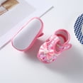 thumbnail image 3 of RUINIXCW Newborn Baby Girl Shoes 0 4 9 12 Months Infant Shoes Baby Walking Shoes Baby Dress Shoes with Bownot Flower Print Non-Slip Soft Sole Crib Shoes, 3 of 8