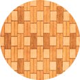thumbnail image 1 of Ahgly Company Indoor Round Abstract Orange Modern Area Rugs, 6' Round, 1 of 4