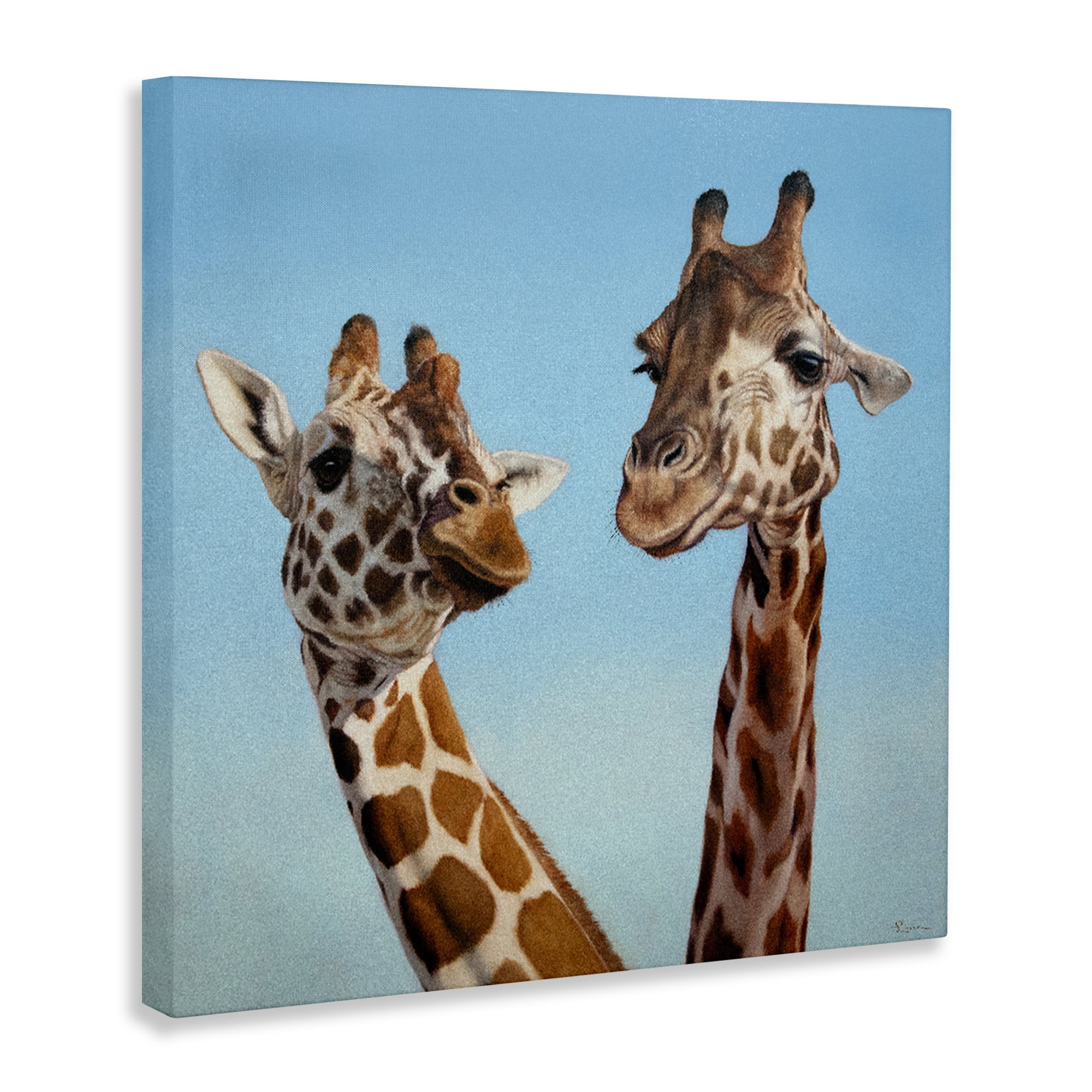 Stupell Industries Romantic Soulmate Giraffes Canvas Wall Art, design by Lucia Heffernan