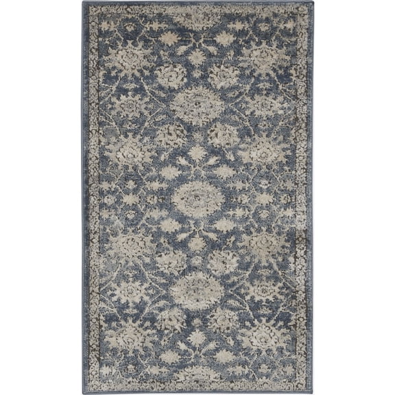 Nourison Concerto CNC06 Area Rug Blue/Beige 2'2" x 3'9"